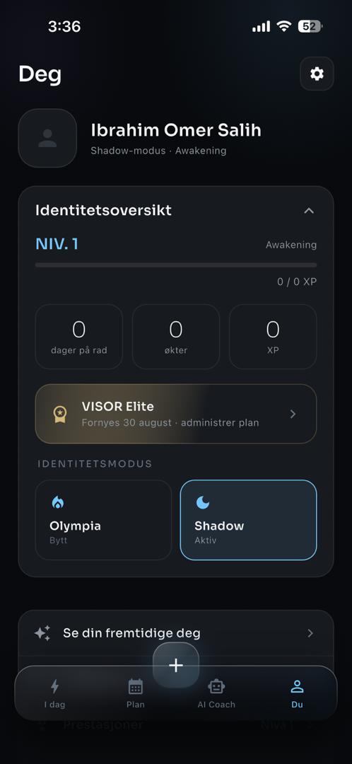 VISOR app screen 5