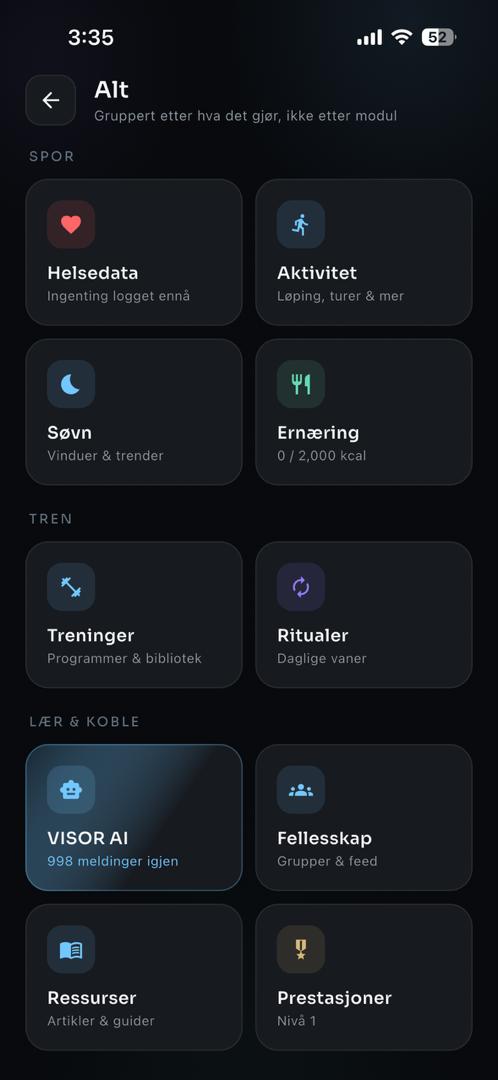 VISOR app screen 7